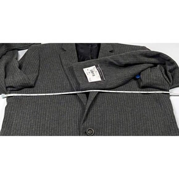 Vince Camuto Men's Bell 2-Piece Suit Light Gray Striped Size 42L/W35 (MSRP $150) - Picture 6 of 8